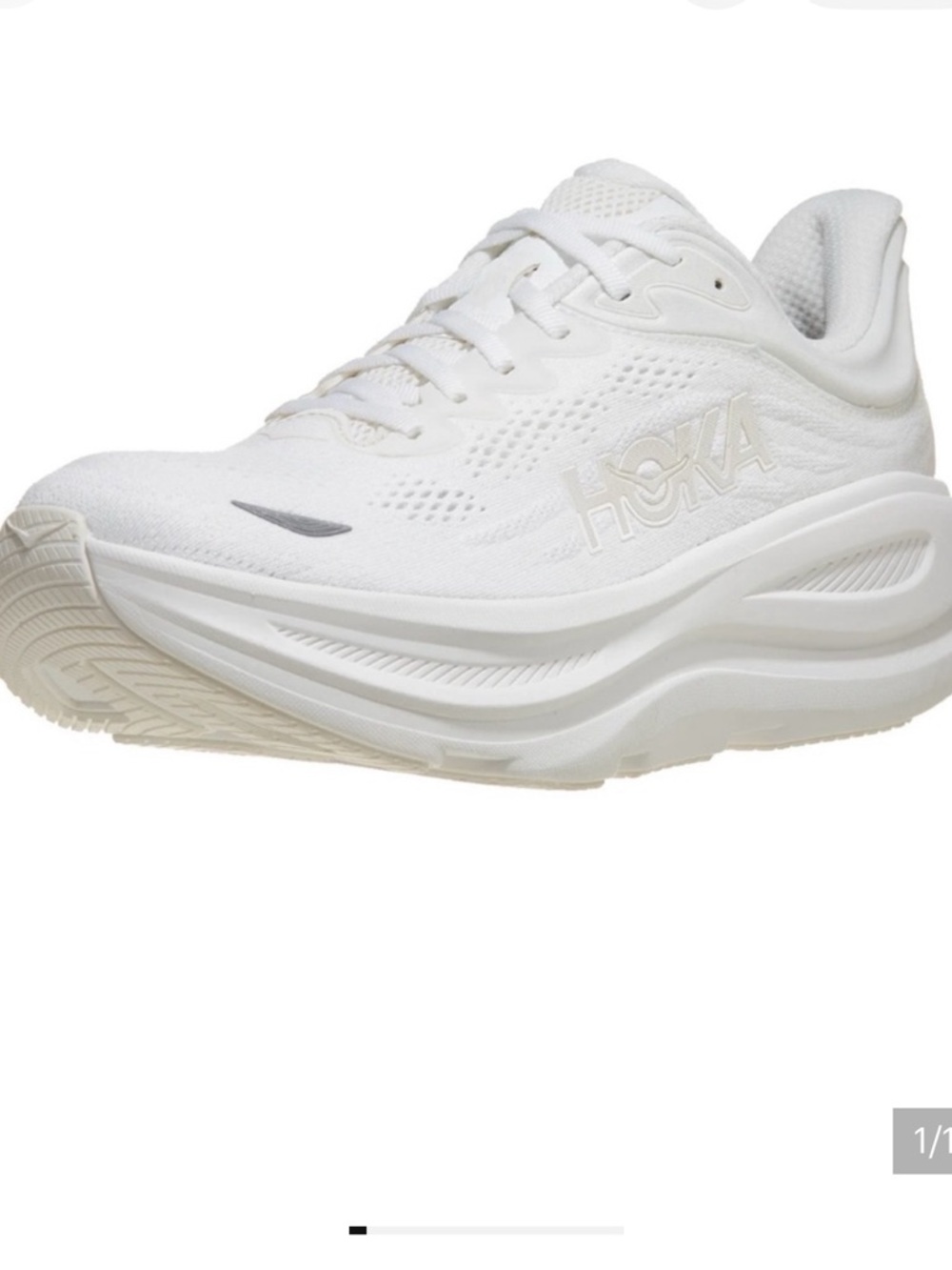 HOKA W Clifton 10 white shoes - Picture 7 of 10